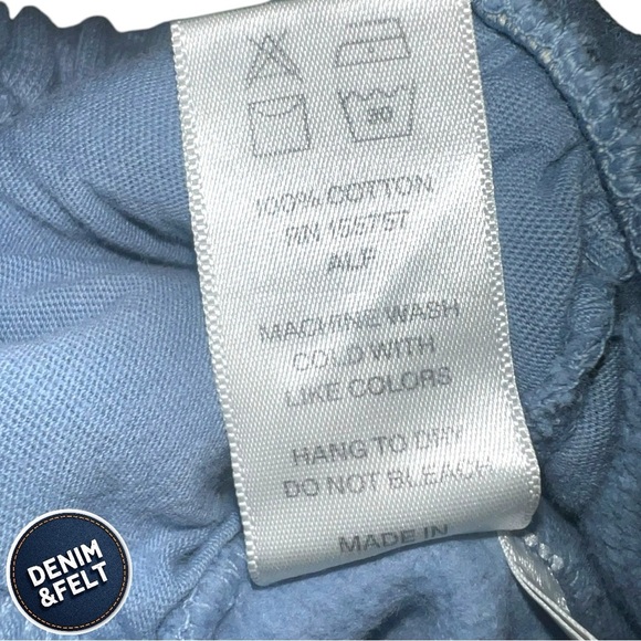 MadHappy Unisex Ocean Blue EARTH DAY ORGANIC FLEECE Lounge SHORT | NEW/NWT!!🌎 - Picture 12 of 15